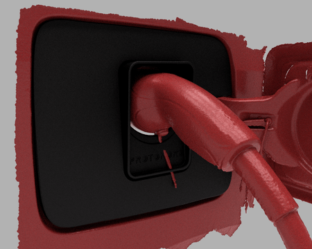 BMW I3 (I01) 2013 - 2022 vær og snø deksel for ladeport - Sort - PROTONORD - PROTONORD