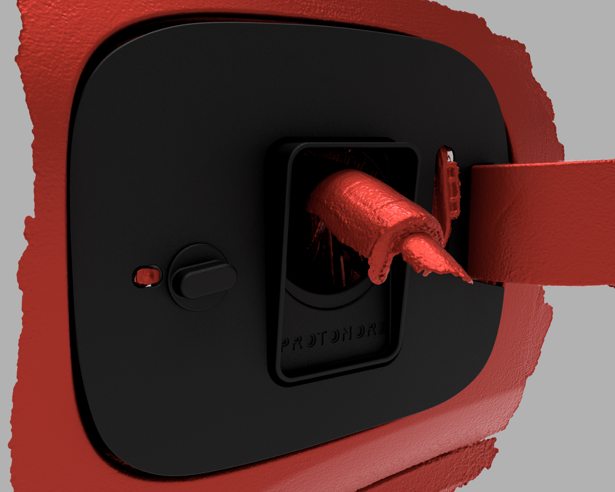 Mercedes EQA vær og snø deksel for ladeport - Sort - PROTONORD - PROTONORD