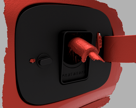 Mercedes EQA vær og snø deksel for ladeport - Sort - PROTONORD - PROTONORD