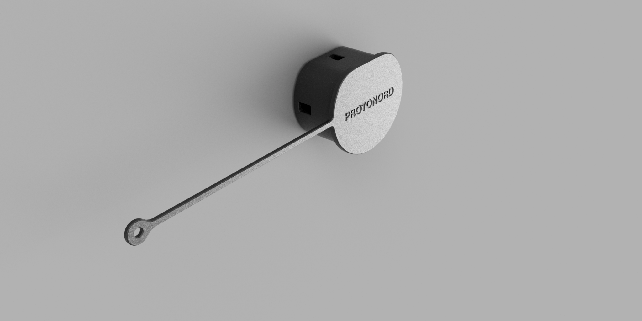 Støvdeksel Type 2 i TPU/Gummi for ladeport - Sort - PROTONORD - PROTONORD