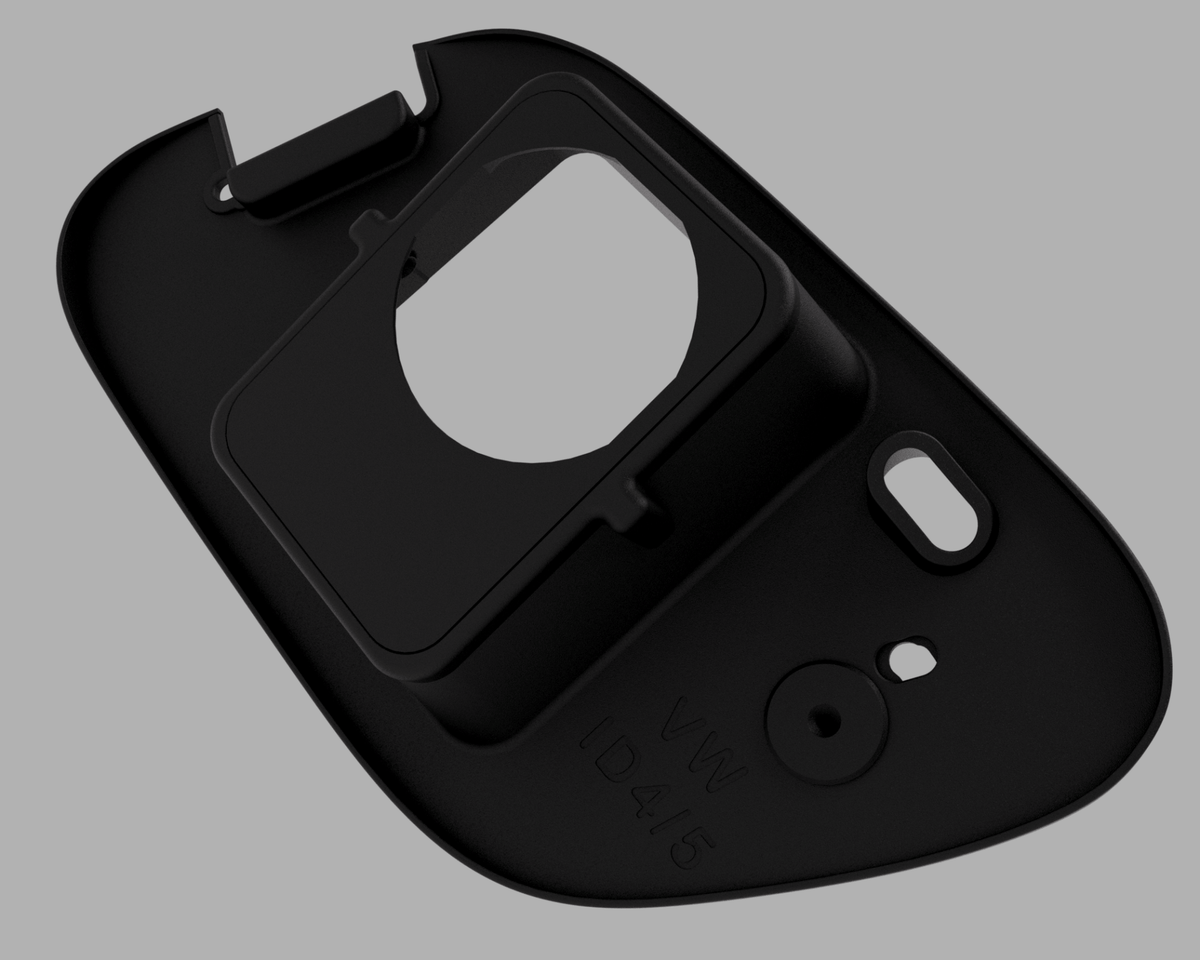 VolksWagen ID.4 ID.5 (NY) vær og snø deksel for ladeport - Sort - PROTONORD - PROTONORD