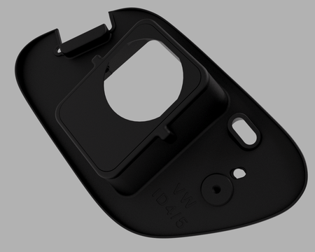 VolksWagen ID.4 ID.5 (NY) vær og snø deksel for ladeport - Sort - PROTONORD - PROTONORD