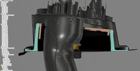 VolksWagen ID.4 ID.5 (NY) vær og snø deksel for ladeport - Sort - PROTONORD - PROTONORD