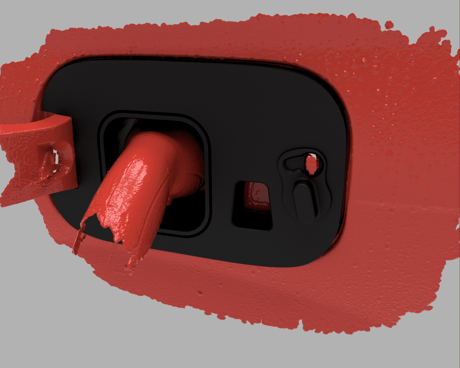 Audi Q7 TFSI Hybrid vær og snø deksel for ladeport - Sort - PROTONORD - PROTONORD