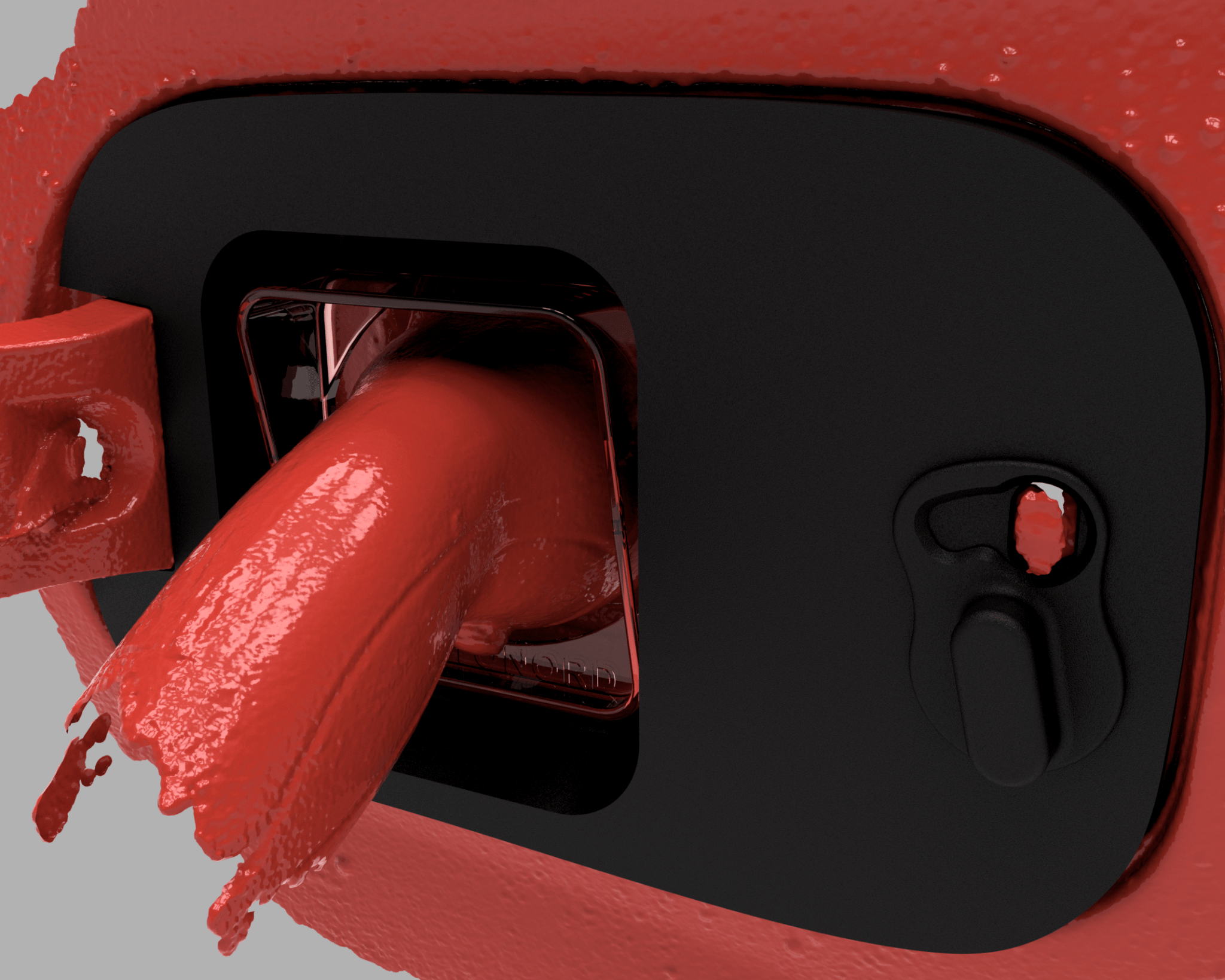 Audi Q7 TFSI Hybrid vær og snø deksel for ladeport - Sort - PROTONORD - PROTONORD