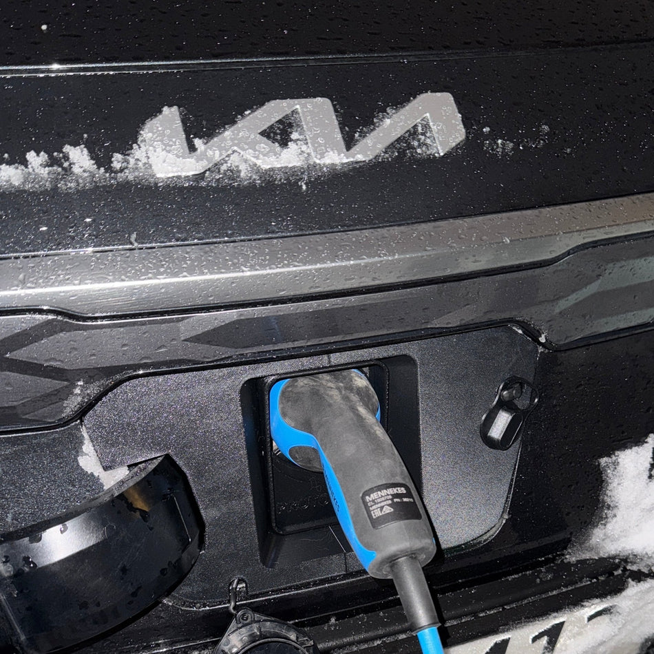 Kia Niro EV vær og snø deksel for ladeport – Sort – PROTONORD