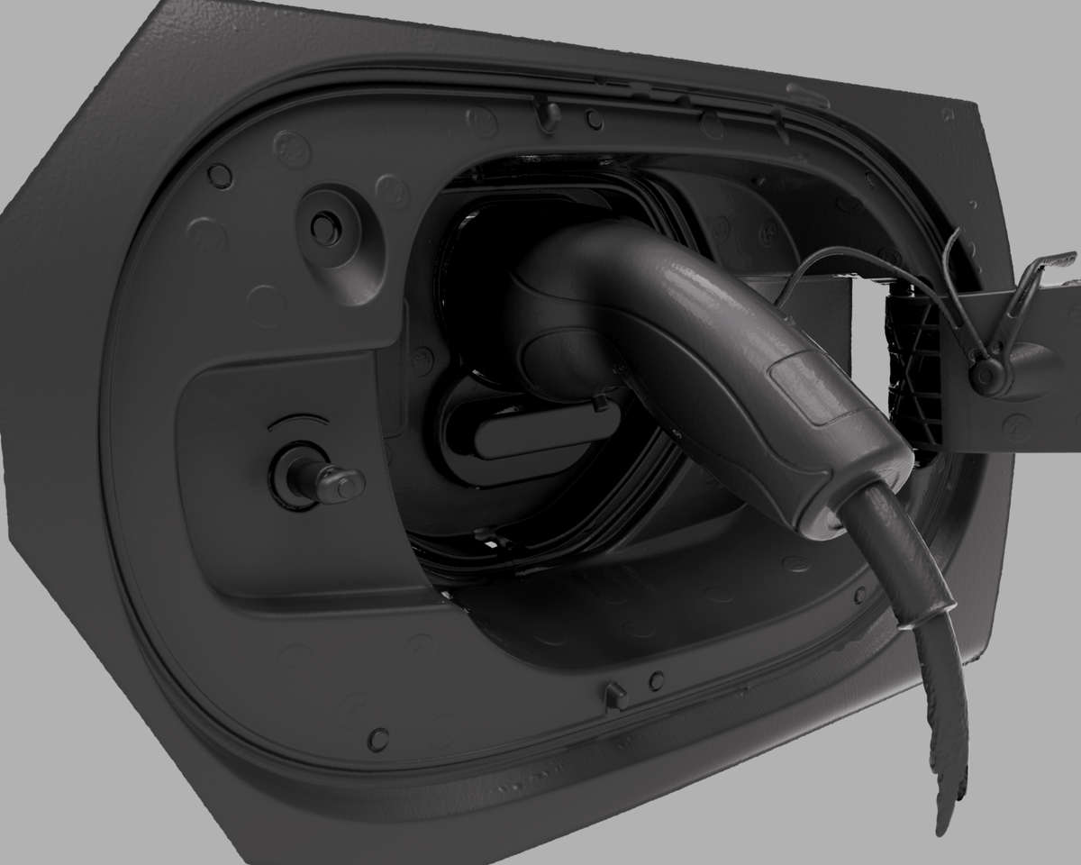 Mazda MX - 30 vær og snø deksel for ladeport - Sort - PROTONORD - PROTONORD